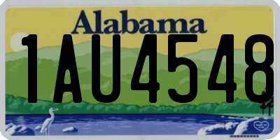 AL license plate 1AU4548