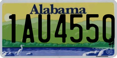 AL license plate 1AU4550