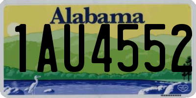 AL license plate 1AU4552