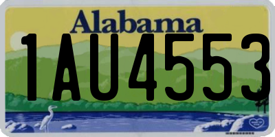 AL license plate 1AU4553