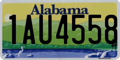 AL license plate 1AU4558