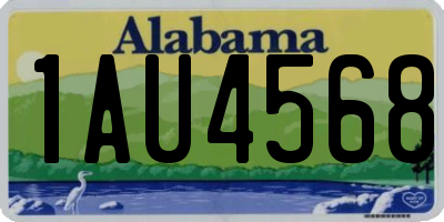 AL license plate 1AU4568