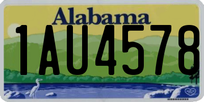 AL license plate 1AU4578
