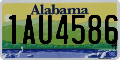 AL license plate 1AU4586