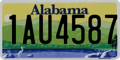 AL license plate 1AU4587