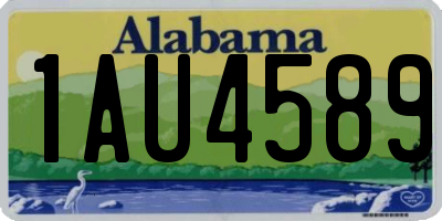 AL license plate 1AU4589