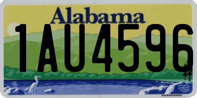 AL license plate 1AU4596