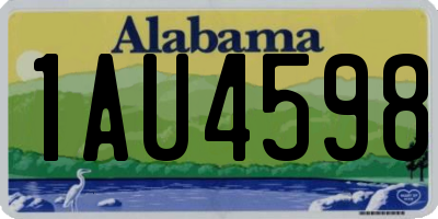 AL license plate 1AU4598