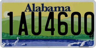 AL license plate 1AU4600
