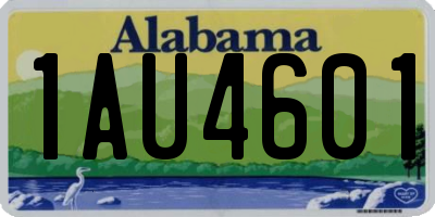 AL license plate 1AU4601