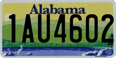 AL license plate 1AU4602