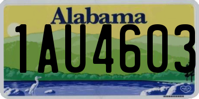 AL license plate 1AU4603
