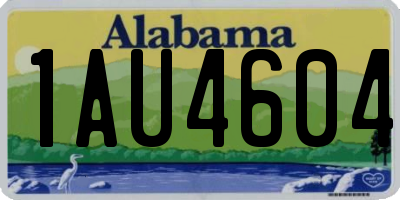 AL license plate 1AU4604