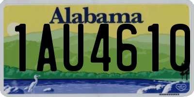 AL license plate 1AU4610