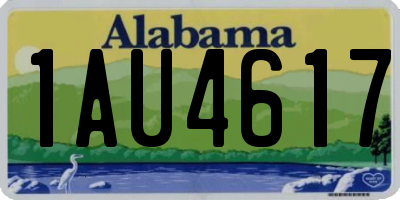AL license plate 1AU4617