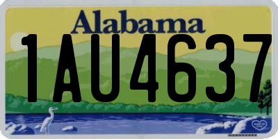 AL license plate 1AU4637