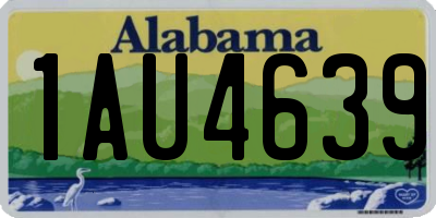 AL license plate 1AU4639