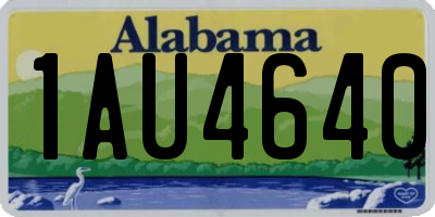 AL license plate 1AU4640