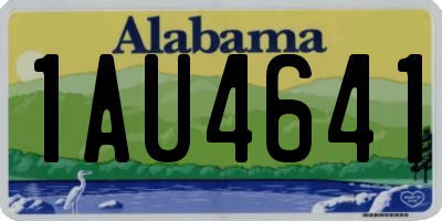 AL license plate 1AU4641