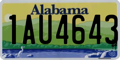 AL license plate 1AU4643