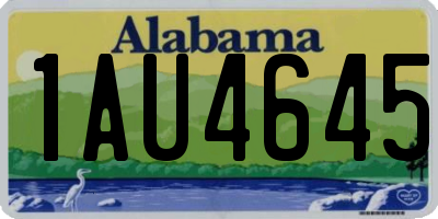 AL license plate 1AU4645