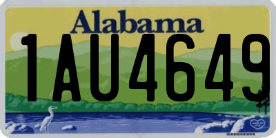 AL license plate 1AU4649