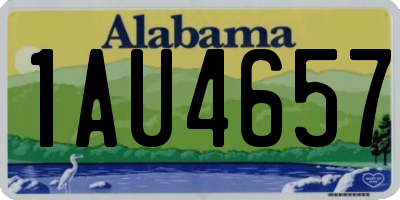 AL license plate 1AU4657