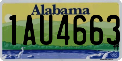 AL license plate 1AU4663