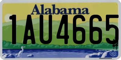 AL license plate 1AU4665