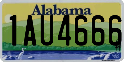 AL license plate 1AU4666