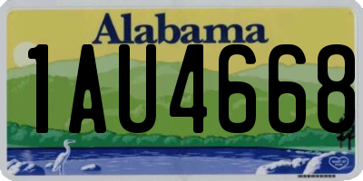 AL license plate 1AU4668