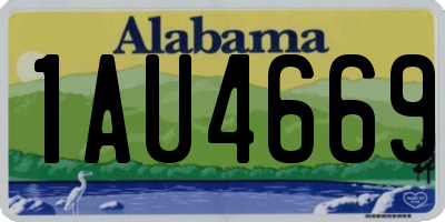 AL license plate 1AU4669