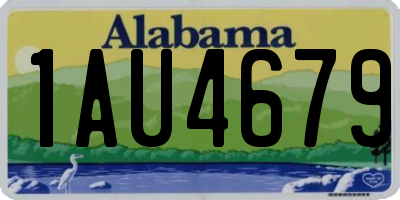 AL license plate 1AU4679