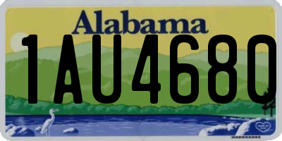 AL license plate 1AU4680