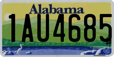 AL license plate 1AU4685