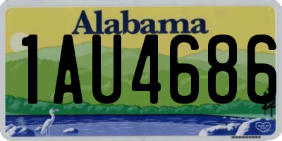 AL license plate 1AU4686
