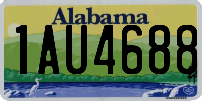 AL license plate 1AU4688