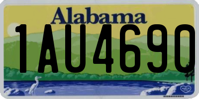 AL license plate 1AU4690