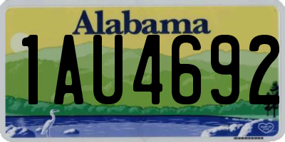 AL license plate 1AU4692