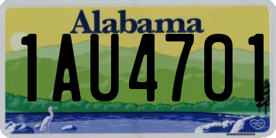 AL license plate 1AU4701