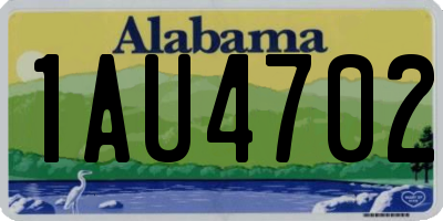 AL license plate 1AU4702