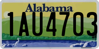 AL license plate 1AU4703