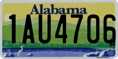AL license plate 1AU4706
