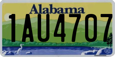 AL license plate 1AU4707
