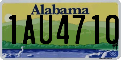 AL license plate 1AU4710