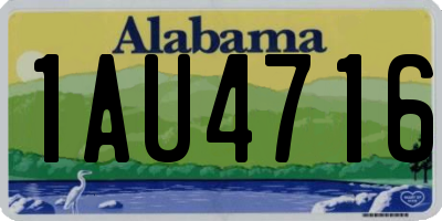 AL license plate 1AU4716