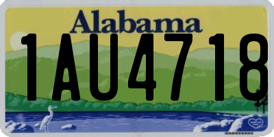 AL license plate 1AU4718