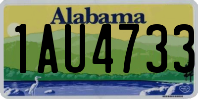 AL license plate 1AU4733