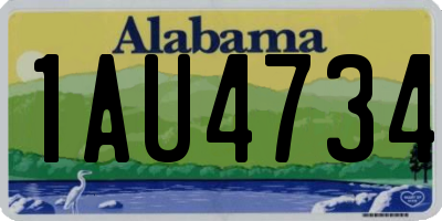 AL license plate 1AU4734