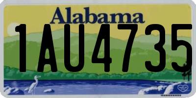 AL license plate 1AU4735